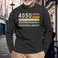 4050 Mönchengladbach レトロ郵便番号 ビンテージ 長袖Tシャツ 高齢者への贈り物