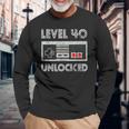 40歳の誕生日ギフト レベル40 長袖Tシャツ 高齢者への贈り物