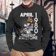 46Th Birthday Legends April 1980Intage 46 Years Old 長袖Tシャツ 高齢者への贈り物