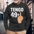 50歳の誕生日 おもしろユーモア 49 プラスワン オリジナルパーティー 長袖Tシャツ 高齢者への贈り物