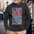 53歳の誕生日の面白いシャツ オールドメーター 面白い53歳ギフト 長袖Tシャツ 高齢者への贈り物
