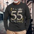 55 It's My Birthday、It's My 55Th Birthday、55歳 長袖Tシャツ 高齢者への贈り物