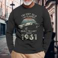 65歳の誕生日 1961年クラシックカー 長袖Tシャツ 高齢者への贈り物