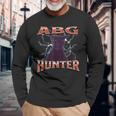 Abg Hunter Offensive Cat Meme Bootlegグラフィック 長袖Tシャツ 高齢者への贈り物