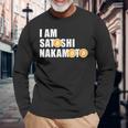 I Amatoshi Nakamoto Bitcoin Creator Meme 長袖Tシャツ 高齢者への贈り物