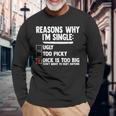 Bachelor メンズ シャツ Rasons Why I'mingle Big Dick Fun 長袖Tシャツ 高齢者への贈り物