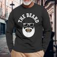 The Beard 白髭 サングラス スカル風 メンズ バーバー スタイル アイコン 長袖Tシャツ 高齢者への贈り物