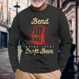 Bend Drink Local Craft ビールオレゴン醸造業者またはクラフト醸造所 長袖Tシャツ 高齢者への贈り物