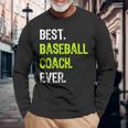 Best Baseball Coach Ever 長袖Tシャツ 高齢者への贈り物