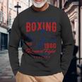 Boxing 伝説のボクサー 最大の戦い チャンピオンシップ ボクシング 長袖Tシャツ 高齢者への贈り物