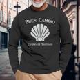 Buen Caminohell カミノデサンティアゴ巡礼ザ・ウェイ 長袖Tシャツ 高齢者への贈り物