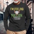Bull Market ストックトレーダー用 長袖Tシャツ 高齢者への贈り物