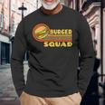 Burgerquad チーズバーガー 食通愛好家チーム ハンバーガー 長袖Tシャツ 高齢者への贈り物