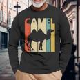 Camel ラクダ 動物 長袖Tシャツ 高齢者への贈り物