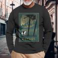 Caucasas Caucasus Mountains レトロ ヴィンテージ 馬 ライダー 長袖Tシャツ 高齢者への贈り物