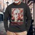 Cccp ソビエト連邦 レトロ ロシア レーニン ビンテージスタイル 長袖Tシャツ 高齢者への贈り物