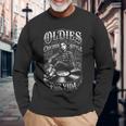 Chicana Oldies Porida ヴィンテージ音楽レコード ローライダーアート 長袖Tシャツ 高齢者への贈り物