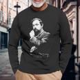 Claude Debussy-クロード・ドビュッシー-フランスの作曲家-クラシック音楽 長袖Tシャツ 高齢者への贈り物
