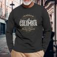Colombia ヴィンテージスタイルのレトロなコロンビア 長袖Tシャツ 高齢者への贈り物
