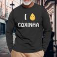Coxinhaが大好き本物のブラジルオリジナル。 長袖Tシャツ 高齢者への贈り物