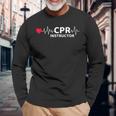 Cprインストラクター 応急処置 Emt Ems 救急救命士 Cprインストラクター 長袖Tシャツ 高齢者への贈り物