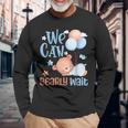 Cute We Can Bearly Wait For Gender Neutral ベビーシャワーパーティー 長袖Tシャツ 高齢者への贈り物