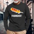 Dango！- おだんご『スイーツ ポップ』団子 和菓子 面白 イラスト 長袖Tシャツ 高齢者への贈り物