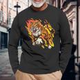 Diseño Con Tigre Para Los Amantes Del Tigre Camiseta de manga larga Regalos para ancianos