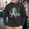 Dynamic Pose Jazz Chisholm Jr New York Baseball Mlbpa 長袖Tシャツ 高齢者への贈り物