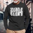Faith Bibleerses ビンテージ クリスチャン グランジ グラフィック 長袖Tシャツ 高齢者への贈り物