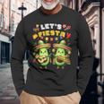Lets Fiesta 5 De Mayo ポンチョ アボカド メキシカン パーティー メンズ レディース 長袖Tシャツ 高齢者への贈り物