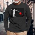 Flag Of Beard Jolly Roger 海賊旗 長袖Tシャツ 高齢者への贈り物