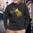 French Horn Music Lover ビッグバンド楽器 フレンチホーン 長袖Tシャツ 高齢者への贈り物