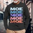 Modern Repeated Text Moe 長袖Tシャツ 高齢者への贈り物