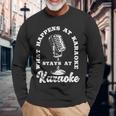 Music Lover カラオケシンガー 長袖Tシャツ 高齢者への贈り物