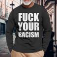 F人種差別、人種差別、Str8evil 長袖Tシャツ 高齢者への贈り物