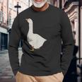 Goose ガチョウ メンズ レディース キッズ ボーイズ ガールズ 池 長袖Tシャツ 高齢者への贈り物