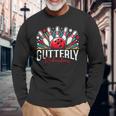Gutterly とんでもないボーリングスポーツボウラー 長袖Tシャツ 高齢者への贈り物