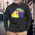 Heck Cockatiel Birb Memes Angry Parrot Lover 長袖Tシャツ 高齢者への贈り物