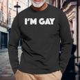 I'm Gay 長袖Tシャツ 高齢者への贈り物