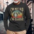 I'm Not Old I'm Classic ビニールレコード レトロ ビンテージ音楽 長袖Tシャツ 高齢者への贈り物