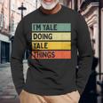 I'm Yale Doing Yale Things 面白い名言 長袖Tシャツ 高齢者への贈り物