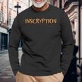 Inscryptionサイコホラーカードゲームハロウィン怖い 長袖Tシャツ 高齢者への贈り物