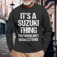 It's Auzuki Thing You Wouldn't Understand おかしなスズキ 長袖Tシャツ 高齢者への贈り物