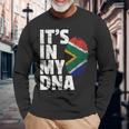 It's In My Dnaouth African Africa Flag長袖Tシャツ 高齢者への贈り物