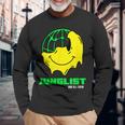 Junglist ドラムとベース Dnb スマイリー 長袖Tシャツ 高齢者への贈り物