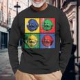 Karl Marx ビンテージレトロポップアート 社会主義政治 長袖Tシャツ 高齢者への贈り物
