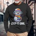 Keep It Cool Disconowman Retro Funky Holidayibes 長袖Tシャツ 高齢者への贈り物