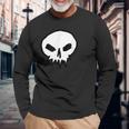 Thekull スカルシャツ ゴスデザイン パンク 長袖Tシャツ 高齢者への贈り物