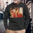 Lady Godiva ヌード ペインティング 長袖Tシャツ 高齢者への贈り物